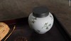 茶道配件-茶叶罐-粉彩兰花锡口茶仓 商品缩略图2