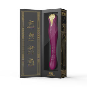 ZALO king伸缩AV震动棒女用智能伸缩按摩器