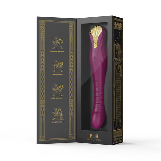 ZALO king伸缩AV震动棒女用智能伸缩按摩器 商品图0