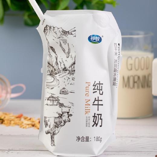 冰川祁牧爱克林纯牛奶（180ml*16袋） 商品图1