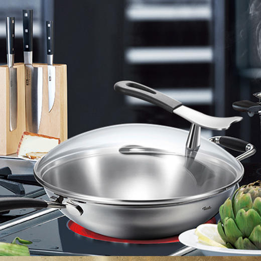 菲仕乐 多层钢炒锅家庭汤锅两件组 商品图2