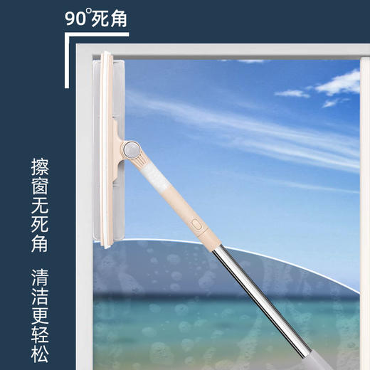【可刮可擦】擦玻璃器双面伸缩杆擦窗神器高楼刮水器清洁清洗刷 商品图5