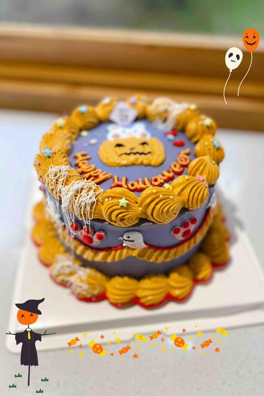 万圣节手绘蛋糕 下单前请仔细阅读商品详情 商品图0