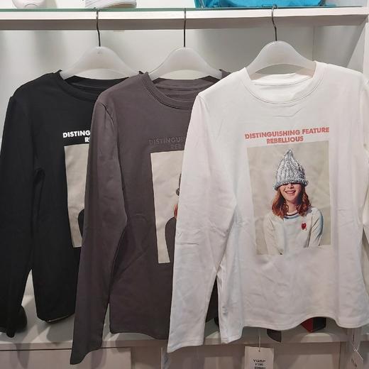 美女带帽遮长T6125 商品图0