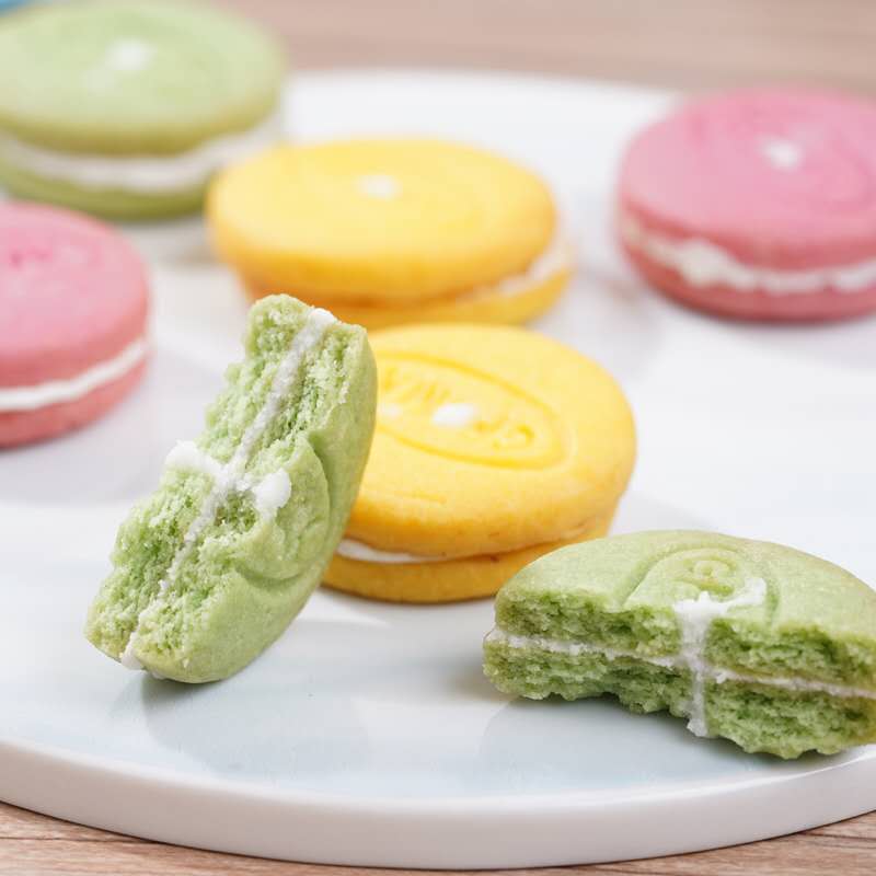 马卡龙夹心饼干328g1箱2箱广沣下午茶零食网红饼干