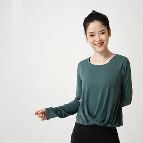 【现货秒发】壁虎瑜伽2020【睡莲】轻柔宽松长袖瑜伽T恤（无胸垫）