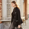OLrain欧芮儿法式黑色双面呢毛呢外套女秋冬短款羊毛大衣 商品缩略图1