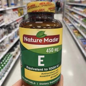 Nature Made维生素E 1000IU软胶囊VE 120粒｜美国直邮