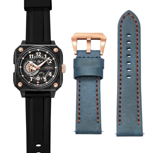 Romago SWISS 碳霸系列腕表 坦克黑色 RM097-BKRG 商品图4