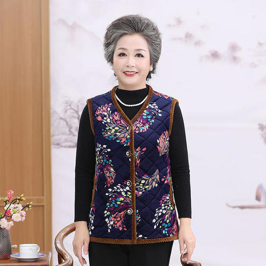 梦睿MR12秋冬新款水晶绒加绒马甲背心 商品图2