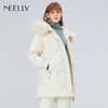 NEELLY/纳俪冬季新款连帽宽松中长面包服羽绒服厚外套韩版女ND1909CGL615 商品缩略图3