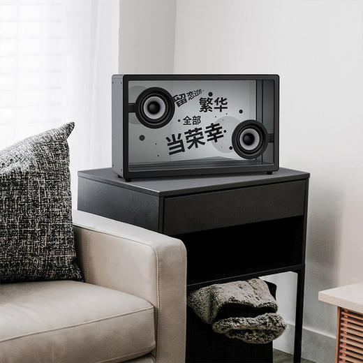 MorrorArt 悬浮歌词透明蓝牙音箱 蓝牙字幕复古家用音响送礼节日礼物 商品图5