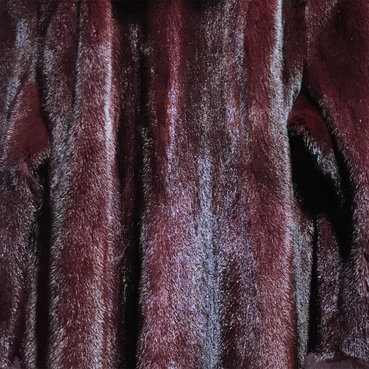 206PC073--红色、蓝色、绿色水貂配银狐款皮大衣--《冬季时尚系列》 商品图5