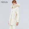 NEELLY/纳俪冬季新款连帽宽松中长面包服羽绒服厚外套韩版女ND1909CGL615 商品缩略图1