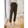 欧芮儿高腰显瘦九分黑色休闲裤女薄款新款垂感锥型哈伦裤 商品缩略图2