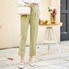 欧芮儿高腰显瘦休闲裤女新款宽松直筒烟管裤职业OL西裤 商品缩略图1