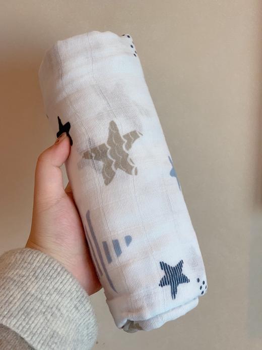 出美国aden +anais 元单 婴儿儿童多功能襁褓包巾 纱布巾 一盒4条装 120*120cm/条 商品图3