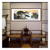侯志明《迎客松》68*178cm 山水横幅作品 茶室/客厅挂画 商品缩略图3