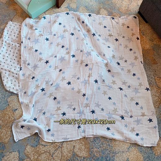 出美国aden +anais 元单 婴儿儿童多功能襁褓包巾 纱布巾 一盒4条装 120*120cm/条 商品图7