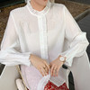 欧芮儿荷叶边长袖雪纺衬衫女早新品喇叭袖衬衣百搭白色上衣 商品缩略图2