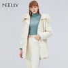 NEELLY/纳俪冬季新款连帽宽松中长面包服羽绒服厚外套韩版女ND1909CGL615 商品缩略图0