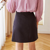 欧芮儿高腰显瘦不规则半身裙女修身复古百搭a字短裙 商品缩略图2