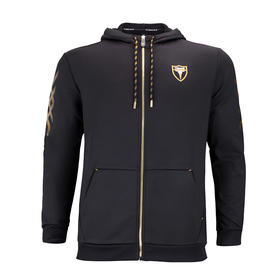 挺拔Tibhar 02003 斯特拉弹力超细复合加绒运动套装 （卫衣+长裤） 黑金色 告别臃肿 一件过冬！