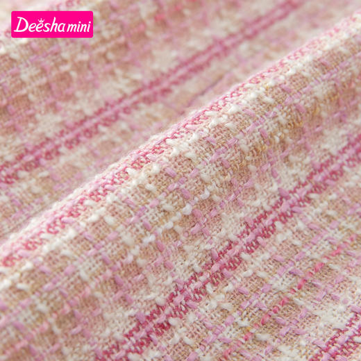 笛莎童装女童连衣裙2020冬季新款儿童时尚小香风裙子宝宝背心裙 商品图3