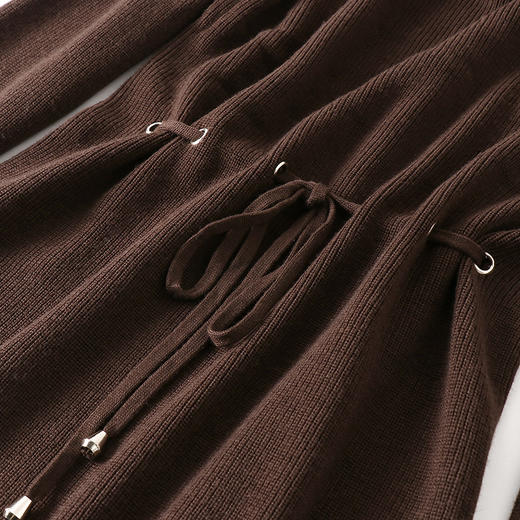 气质名媛，针织收腰拼接重磅蕾丝连衣裙WLZD-2027307 商品图3