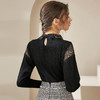 洛诗琳冬季新款钉珠刺绣领毛织打底衫针织衫 商品缩略图4