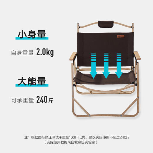 牧高笛 铝合金折叠躺椅 露营野餐 折叠 椅子 便携轻便 商品图1