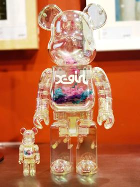 Bearbrick X-girl 初代400%+100%