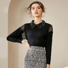洛诗琳冬季新款钉珠刺绣领毛织打底衫针织衫 商品缩略图2