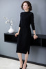 TZR-8AL-1619秋冬毛衣裙过膝长款配大衣的套头打底衫长裙羊毛衫 商品缩略图1