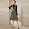 洛诗琳冬季新款小香风马甲背心连衣裙两件套 商品缩略图1