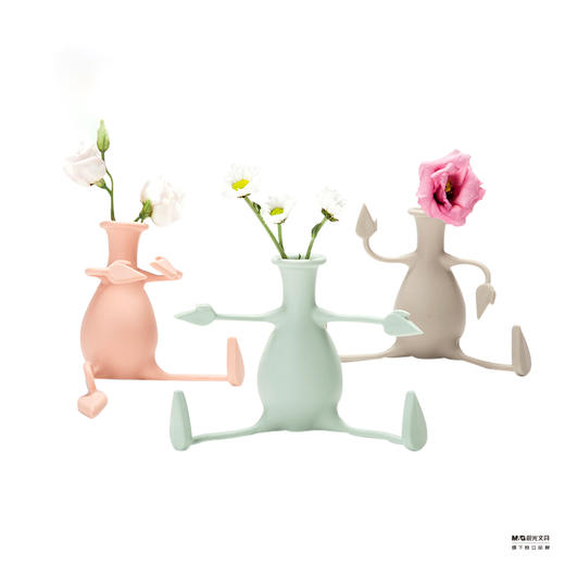 Peleg Design人偶形多变花瓶Florino 植物种植硅胶花瓶（不含花） 商品图1