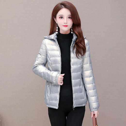 YWE-5221羽绒棉短款修身显瘦轻薄保暖棉服 商品图0