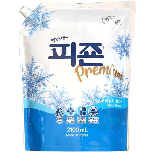 碧珍蓝色柔顺剂依兰香味2100ML피죤 파랑 2100ml 商品图1