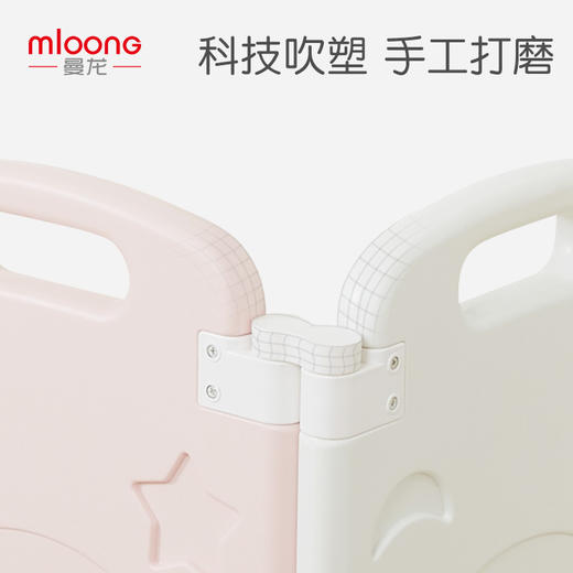 曼龙儿童游戏围栏可折叠宝宝婴儿学步爬行栅栏室内家用安全游乐场 商品图3