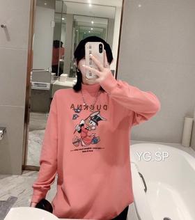 小高领下角短T6102