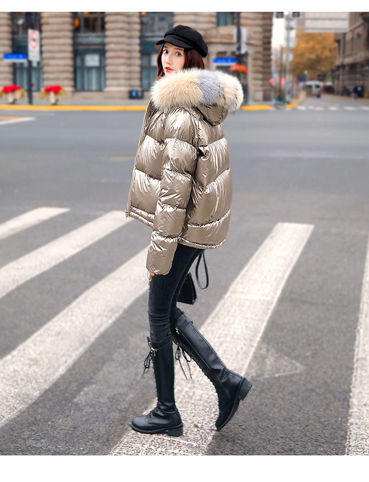 丝柏舍冬装2020新款网红羽绒服女韩货慵懒风两面穿时尚防寒保暖s94b