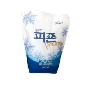 碧珍蓝色柔顺剂依兰香味2100ML피죤 파랑 2100ml
