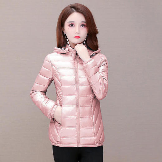 YWE-5221羽绒棉短款修身显瘦轻薄保暖棉服 商品图2