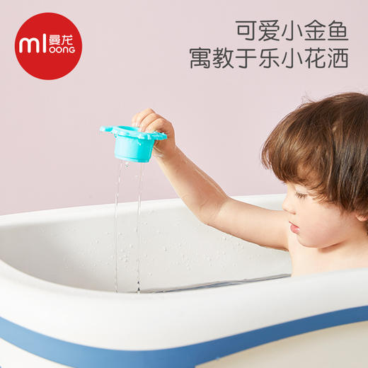 曼龙宝宝钓鱼套装儿童洗澡游泳戏水玩具婴儿小孩磁性益智捞鱼家用 商品图3