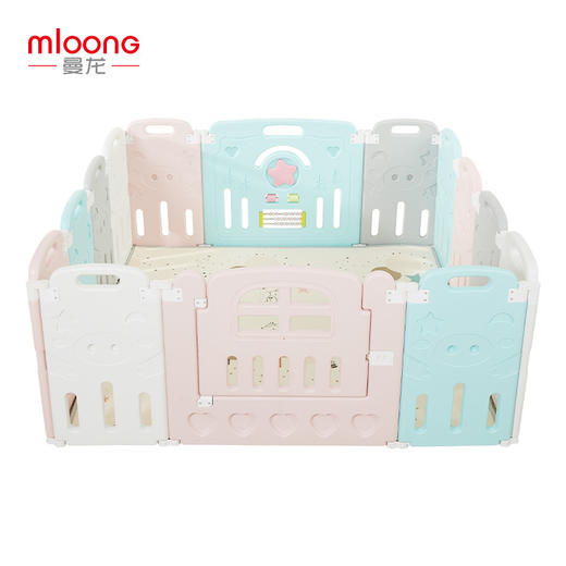 曼龙儿童游戏围栏可折叠宝宝婴儿学步爬行栅栏室内家用安全游乐场 商品图4