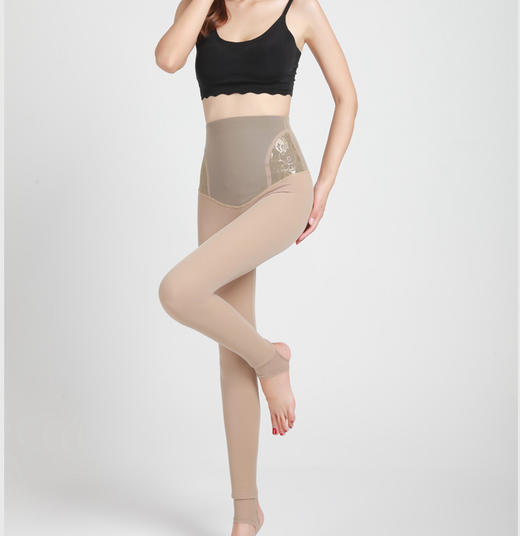 WBFS-67652韩版网纱假透肉光腿神器打底裤收腹提臀美腿打底裤 商品图0