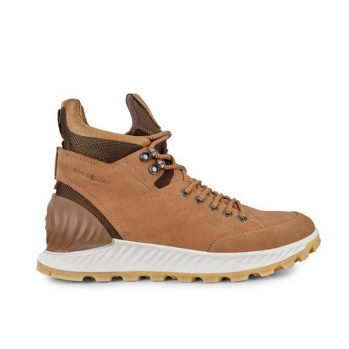 男士高帮飞机鞋,突破系列磨砂牛皮户外登山功能靴,防水牛皮料 杯型