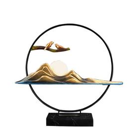 【装饰品】*创意家居装饰品旭日东升抽象摆件树脂工艺品