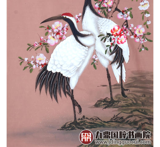 李兆生《瑞鹤呈祥》68*138cm 花鸟竖幅作品 画室/玄关挂画 商品图5