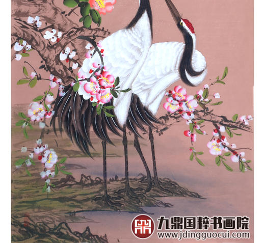 李兆生《瑞鹤呈祥》68*138cm 花鸟竖幅作品 画室/玄关挂画 商品图5